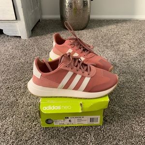 Pink Adidas sneakers! size 6.5 in women’s